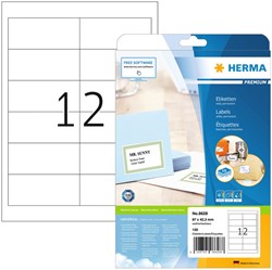 Herma etiketten 8628 97x42.3mm premium wit 120stuks