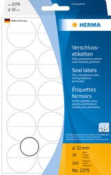 Herma etiketten 2279 32mm 240st transparant