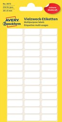 AVERY witte etiketten 20x8mm