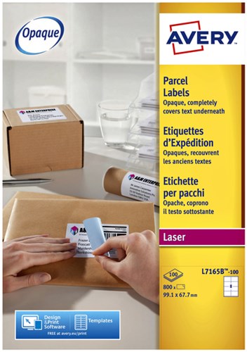 Avery etiketten L7165B 99.1x67.7mm blockout 800stuks-2