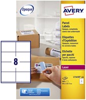 Avery etiketten L7165B 99.1x67.7mm blockout 800stuks