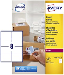 Avery etiketten L7165B 99.1x67.7mm blockout 800stuks