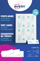 Tafelnaamkaartjes printbaar 120 x 45 mm Avery L4794-10
