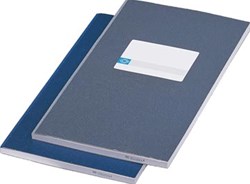 Jalema kasboeken 2 x 1 kolom kleur: blauw