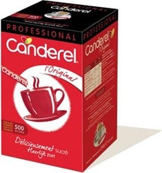 Canderel suikersticks, 0,5 g, doos van 500 stuks