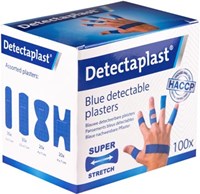 Blauwe pleisters Detectaplast Elastic assorti afmetingen pak van 100 stuks-3