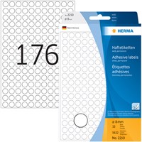 Herma etiketten 2210 rond 8mm wit 5632stuks-2