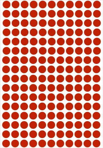 Herma etiketten 2212 rond 8mm rood 5632stuks-2