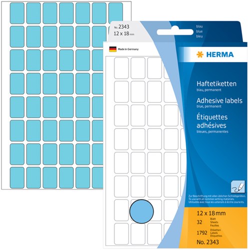 Herma etiketten 2343 12x18mm blauw 1792stuks-2