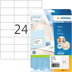 Herma etiketten 4390 70x37mm premium wit 600stuks