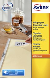 Avery etiketten L4733REV-25 99.1x139mm afneembaar wit 100stuks