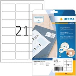 Herma etiketten 8838 63.5x38.1mm mat wit 525stuks