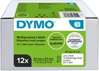 Etiket Dymo 11354 labelwriter 32x57mm 12000stuks