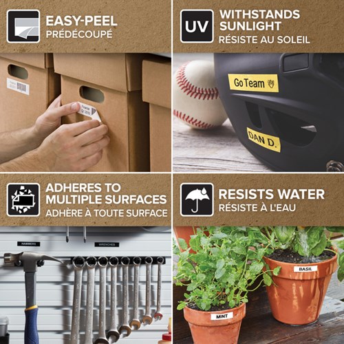 Dymo D1 labels 45803 19mm x 7m zwart op wit overdoos van 10 rol-3