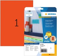 Herma etiketten 4422 210x297mm verwijderbaar A4 rood 20stuks
