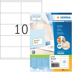 Herma etiketten 4425 105x57mm premium wit 1000stuks