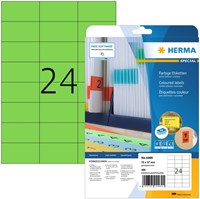 Herma etiketten 4469 70x37mm verwijderbaar groen 480stuks