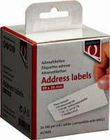 Labeletiket Quantore 11352 54x25mm retour wit-1