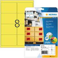 Herma etiketten 5144 99.1x67.7mm neongeel 160stuks