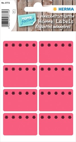Herma etiketten 3772 26x40mm diepvries rood 48stuks