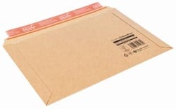 Verzendenvelop bruin met plakstrip aan lange zijde 50 x 250 x 360 mm