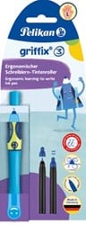 Pelikan Griffix roller op blister voor linkshandigen blauw - groen