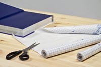 Boeklon kaftplastic 33cmx5m zelfklevend  transparant-2