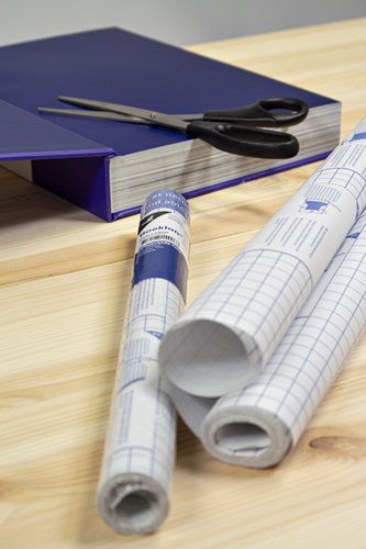 Boeklon kaftplastic 50cmx25m zelfklevend  transparant-3