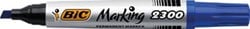 Bic permanent marker 2300 ECOlutions schrijfbreedte 3,7 - 5,5 mm schuine punt blauw