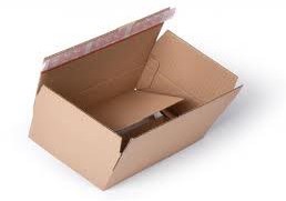 Verzenddoos boekwikkel met plakstrip bruin 310 x 230 x 110 mm