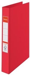 A4 map met 4 ringen kleur rood Esselte