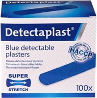 Blauwe pleisters Detectaplast Elastic textielpleister 19 x 72 mm