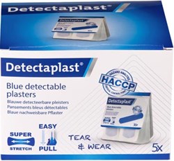 Blauwe pleisters Detectaplast Tear & Wear Elastic Easy-Pull