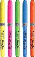 Bic markeerstift Highlighter Grip, blister van 5 stuks in geassorteerde kleuren-2