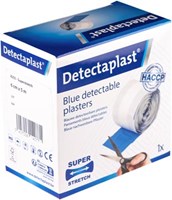 Blauwe pleisters Detectaplast Elastic textielpleister 6 cm x 5 m op rol-3