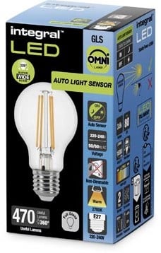 Integral LED lamp E27 dag/nacht auto sensor 2.700 K 4,8 W 470 lumen-2