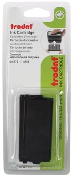 Trodat vervangkussen zwart voor stempel 4915