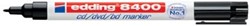 Edding stift 8400 voor CD/DVD/BD zwart