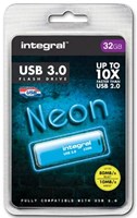 Integral Neon USB stick 32GB USB 3.0 Blauw