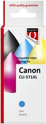 Inktcartridge Quantore Canon CLI-571XL blauw