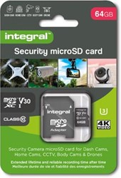 Integral Security microSDXC geheugenkaart Class 10 V30  64 GB