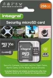 Integral Security microSDXC geheugenkaart Class 10 V30  256 GB