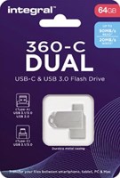 USB-stick Integral 3.0 USB-360-C Dual 64GB