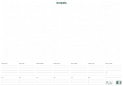 Brepols schrijfonderlegger met weekkalender ongedateerd