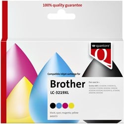 Inktcartridge Quantore Brother LC-3219XL zwart + 3 kleuren