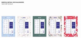 Brepols week omlegkalender op schild fantasy 2025