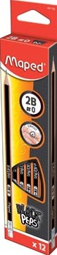Maped potlood Black'Peps 2B, met gum-2