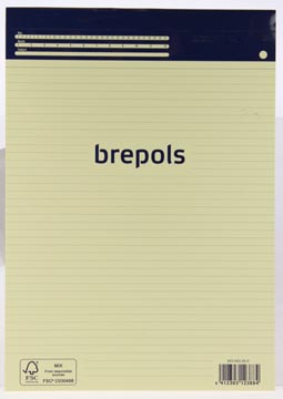 A4 Notitieboek Gelijnd Ivoorkleurig Brepols Navulling