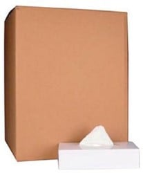 Papieren zakdoek 2-laags 100 tissues per doos pak van 40 doosjes