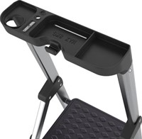 Trapladder 4 treden SL400 aluminium zilver Brasq-2